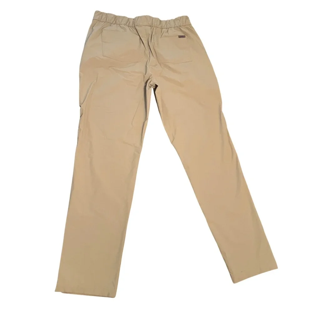 FIGS Mens Technical Scrub Pants Trousers Tan Khaki Large Tall Drawstring